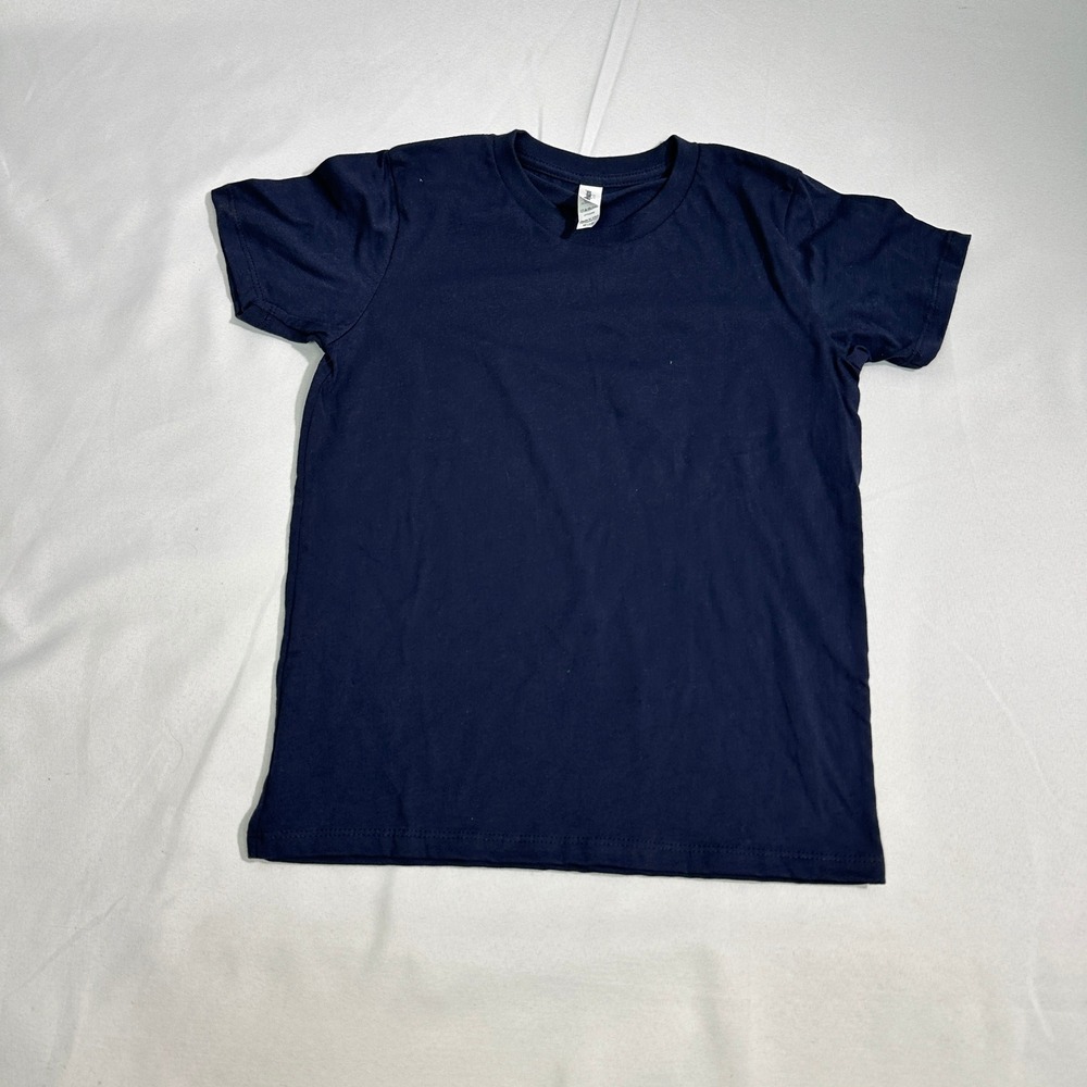 NWT Royal Apparel T-Shirt Boys Size M 10 Navy Blue Basic Short Sleeve Crew Neck